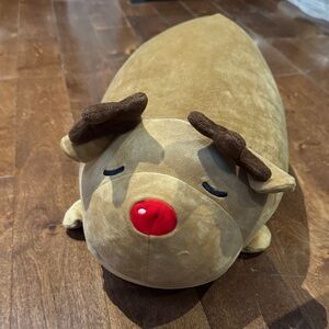 Miniso Plush Reindeer Toy with Red Nose